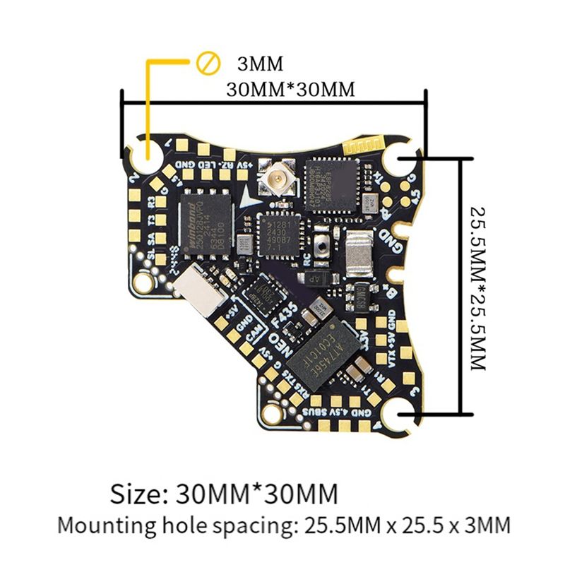 FBIL-F435 NEO 1S AIO Uçuş Kont - Fpv Drone Esc incelemesi ve fiyatı